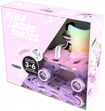 Роликові ковзани Neon Combo, розмір 34-37, веселка (NC49R4) Роликові ковзани Neon Combo, розмір 34-37, веселка (NC49R4) | Фото 10