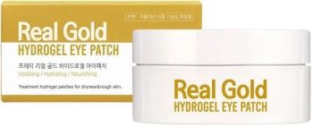 Гідрогелеві патчі для зони навколо очей Prreti Real gold Hydrogel eye Patch із золотом 60 шт (8809738321935) | Фото 6