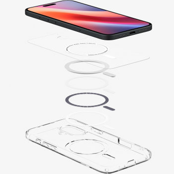 Чохол Spigen для APPLE iPhone 16, Ultra Hybrid MagFit, White (ACS08205) Чохол Spigen для APPLE iPhone 16, Ultra Hybrid MagFit, White (ACS08205) | Фото 17