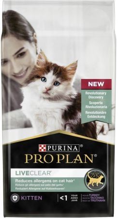 Сухий корм для кошенят Purina Pro Plan LiveClear для зменшення алергенів на шерсті з з індичкою 1.4 (7613287232526) | Фото 2