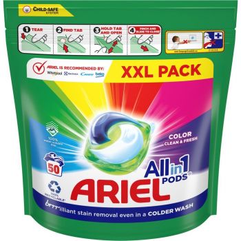 Купить стиральное средство Капсули для прання ARIEL Pods All-in-1 Color 50 шт (8001090250681) | Фото 2