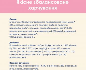 Cat Chow Kitten. З індичкою та кабачками в желе, 85г (7613036595001) Cat Chow Kitten. З індичкою та кабачками в желе, 85г (7613036595001) | Фото 6