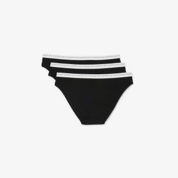 Жіночі труси-сліпи Lacoste 8F1338031 S 3 шт. чорний-антрацит (8F1338031TS) | Фото 6