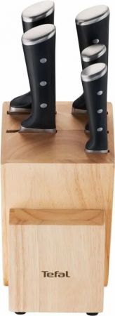 Набір ножів TEFAL Ice Force, 5пр., з дерев'яною колодкою (K232S574) Купить набор кухонных ножей Набір ножів TEFAL Ice Force, 5пр., з дерев'яною колодкою (K232S574) | Фото 4