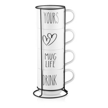 Купить чашку, кружку Набір чашок на підставці ARDESTO, 4шт., 320мл (AR3095S) | Фото 2