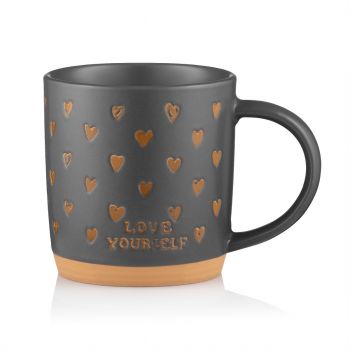 Купить чашку, кружку Чашка ARDESTO Alda, 365мл, кераміка, сірий (AR3496) | Фото 4