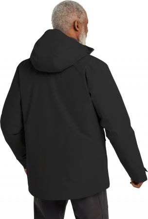 Пуховик чоловічий Jack Wolfskin Icecape 3In1 Down Jkt M Down Rds A65265_6000 M чорний | Фото 15