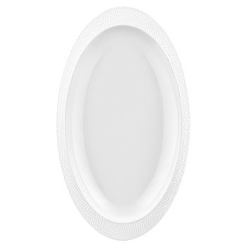 Купить тарелку, блюдо Блюдо ARDESTO Ancona, 27.2х15.7х2.5см, порцеляна, овальний, білий (AR3556) | Фото 2