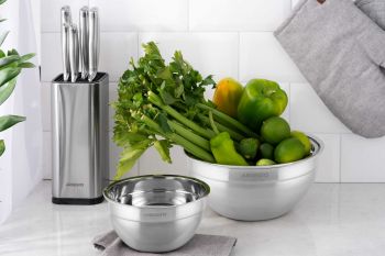 Купить кухонную принадлежность Миска ARDESTO Gemini, 28см, 5л, нержавіюча сталь (AR1628SS) | Фото 3