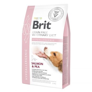 Brit VetDiets при харчовій алергії з лососем горохом і гречкою 2 кг(8595602528042) | Фото 1