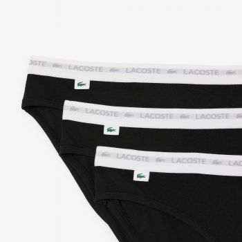 Жіночі труси-сліпи Lacoste 8F1338031 S 3 шт. чорний-антрацит (8F1338031TS) | Фото 7