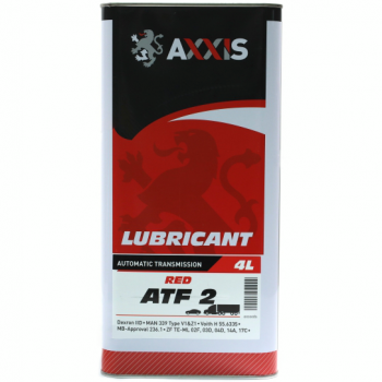 Олива трансмісійна Axxis ATF 2 Червона 4л (AX-2066) (48021043912) | Фото 1