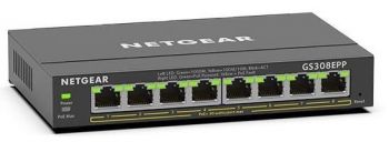 Комутатор NETGEAR GS308EPP  8xGE PoE+ (123Вт) (GS308EPP-100PES) | Фото 1