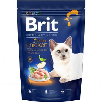 Сухий корм для кішок, що мешкають у приміщенні Brit Premium by Nature Cat Indoor з куркою 1,5 кг (8595602553143) | Фото 1
