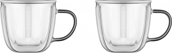 Набір чашок з ручками та подвійними стінками Ardesto 450мл, 2шт, боросилікатне скло, прозорий (AR2645BWN) Набір чашок з ручками та подвійними стінками Ardesto 450мл, 2шт, боросилікатне скло, прозорий (AR2645BWN) | Фото 5