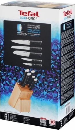 Набір ножів TEFAL Ice Force, 5пр., з дерев'яною колодкою (K232S574) Купить набор кухонных ножей Набір ножів TEFAL Ice Force, 5пр., з дерев'яною колодкою (K232S574) | Фото 16