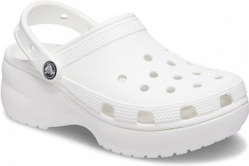 Крокси жіночі Crocs Classic Platform Clog 206750-100 39-40 (W9) білі (191448678484) | Фото 2