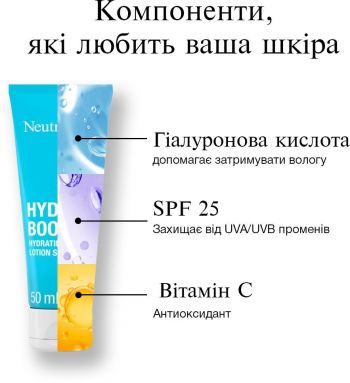 Зволожуючий крем для обличчя SPF 25 Neutrogena Hydro Boost 50 мл (3574661351711) Зволожуючий крем для обличчя SPF 25 Neutrogena Hydro Boost 50 мл (3574661351711) | Фото 5