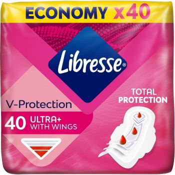 Купить средство женской гигиены Прокладки гігієнічні LIBRESSE Secure Fit Ultra Thin Normal wings 40шт (7322540235876) | Фото 1