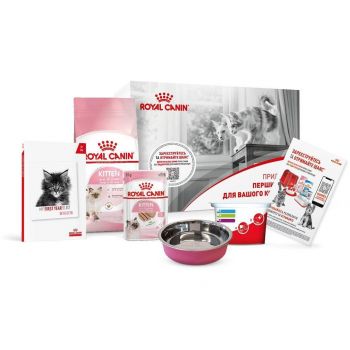 Набір для кошенят Сухий корм Royal Canin Kitten 400г + Вологий корм Royal Canin Kitten Loaf паштет | Фото 1