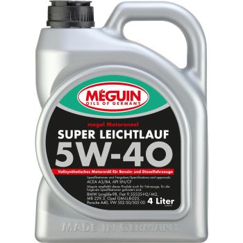 Моторна олива Meguin SUPER LEICHTLAUF SAE 5W-40, 4 L (4355-Meguin) Моторна олива Meguin SUPER LEICHTLAUF SAE 5W-40, 4 L (4355-Meguin) | Фото 1