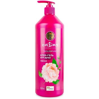 Крем-гель для душу DALAS Півонія 1000 г (4262396142030) | Фото 1