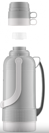 Термос ARDESTO Gemini Gourmet 3200 мл, пластик, скляна колба, сірий (AR2632GRE) | Фото 6