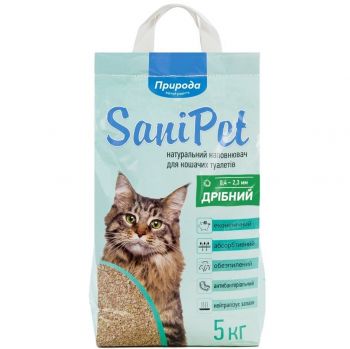 Природа Наполнитель бентонитовый SANI PET мелкий 5кг (4823082407842) | Фото 1