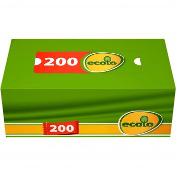 Серветки косметичні Ruta Ecolo 2 шари 200 шт (4820023748576) | Фото 1