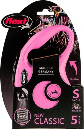 Повідець-рулетка Flexi New Classic S до 15 кг 5 м рожевий (4000498023235) Повідець-рулетка Flexi New Classic S до 15 кг 5 м рожевий (4000498023235) | Фото 4