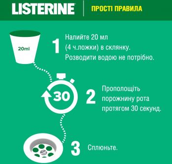 Ополіскувач для ротової порожнини Listerine Сплеск свіжості 500 мл (5010123703547) | Фото 9