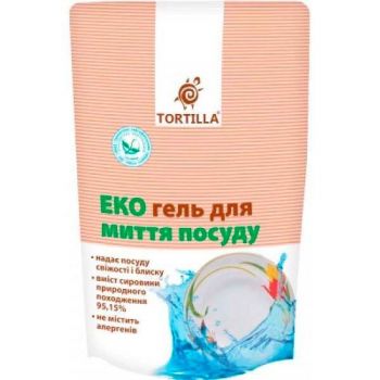 Еко гель для миття посуду Tortilla дойпак 500мл (4820178060974) | Фото 1