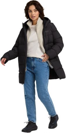 Пуховик жіночий Jack Wolfskin Frozen Palace Long Jkt W Rds A65096_6000 L чорний (4064886547338) | Фото 9