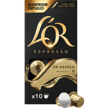 Кава L`OR капсули Espresso Or Absolu, 100% арабіка , 10шт, Nespresso (8711000360590) | Фото 1