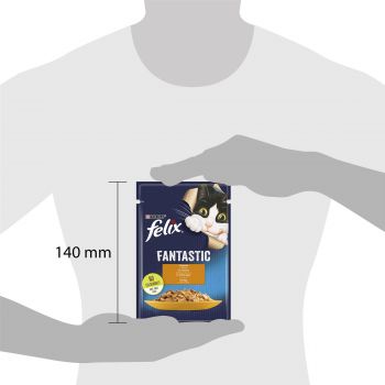 Purina Felix Fantastic З куркою. Шматочки в желе, 85 г (7613039788097) | Фото 3