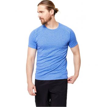 Футболка чоловіча для фітнесу Domyos 100 8603263 S синя (4132272_Domyos) | Фото 1