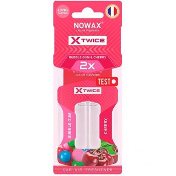 Ароматизатор повітря Nowax з подвійною капсулою X Twice – Bubble Gum & Cherry (NX00151) | Фото 1