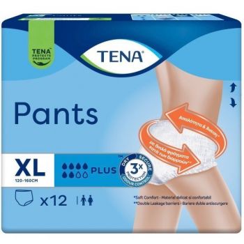 Урологічні труси-підгузки для дорослих TENA Pants Plus XL 12 шт (7322541773643) | Фото 1