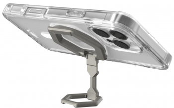 Чохол+маг. кільце-тримач UAG для Apple iPhone 16 Pro Max, Plyo MagSafe, Ice White/Titanium Stand | Фото 3