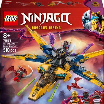 Конструктор LEGO NINJAGO Суперштормовий реактивний літак Рас та Арін (71833) | Фото 1