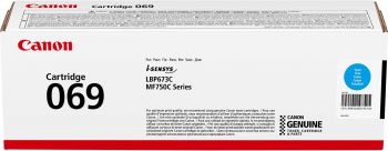 Купить расходный материал для принтеров CANON 069 MF752Cdw/MF754Cdw/LBP673Cdw Cyan (1900 стр) (5093C002) | Фото 1