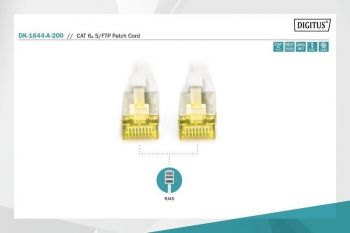 DIGITUS CAT 6а, SF-UTP, 20м, AWG 26/7, сірий (DK-1644-A-200) | Фото 2