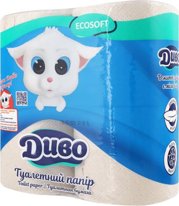 Туалетний папір Диво Ecosoft 2 шари 4 шт (4820003831892) Купить бумагу туалетную Туалетний папір Диво Ecosoft 2 шари 4 шт (4820003831892) | Фото 5