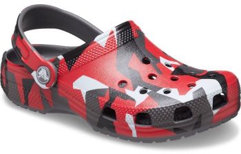 Крокси для хлопчиків Crocs Classic Geo Camo Clog K SGy/Mlti 211171-0IE 33-34 (J2 US) темно-сірі Крокси для хлопчиків Crocs Classic Geo Camo Clog K SGy/Mlti 211171-0IE 33-34 (J2 US) темно-сірі | Фото 6