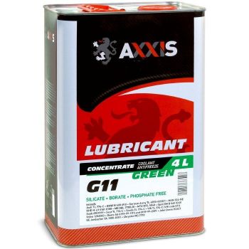 Антифриз Axxis Green концентрат G11 (-80°C) 4л (48021106368) (AX-2091) | Фото 1