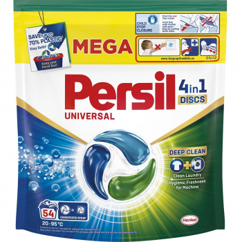 Капсули для прання Persil 4in1 Discs Universal Deep Clean 54 шт (9000101801323) | Фото 1
