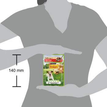 Вологий корм для собак Friskies з яловичиною та картоплею в соусі 85г (8445290751034) | Фото 4