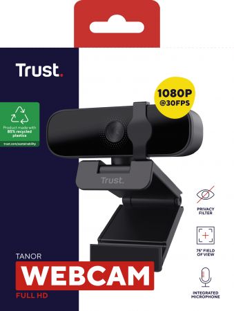 Веб-камера TRUST Tanor Full HD, Black (25548_TRUST) Веб-камера TRUST Tanor Full HD, Black (25548_TRUST) | Фото 7
