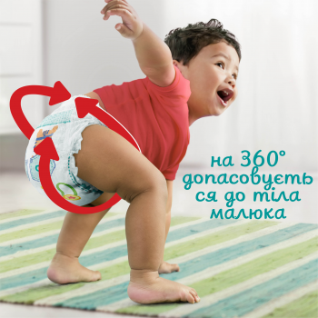 Підгузки-трусики Pampers Pants Giant Plus розмір 7 17+кг 42шт (8700216341639) | Фото 9