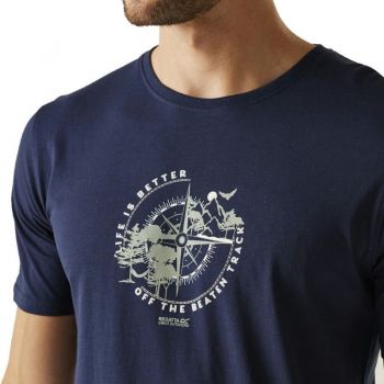 Футболка чоловіча Regatta ClineIX RMT296-1Z4 M синя (5063516004998) | Фото 2